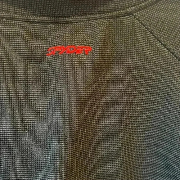 SPYDER MEN'S FLEECE LINED BLACK/RED ZIP UP CORE SWEATER: SIZE ( US XL ) - Picture 6 of 6